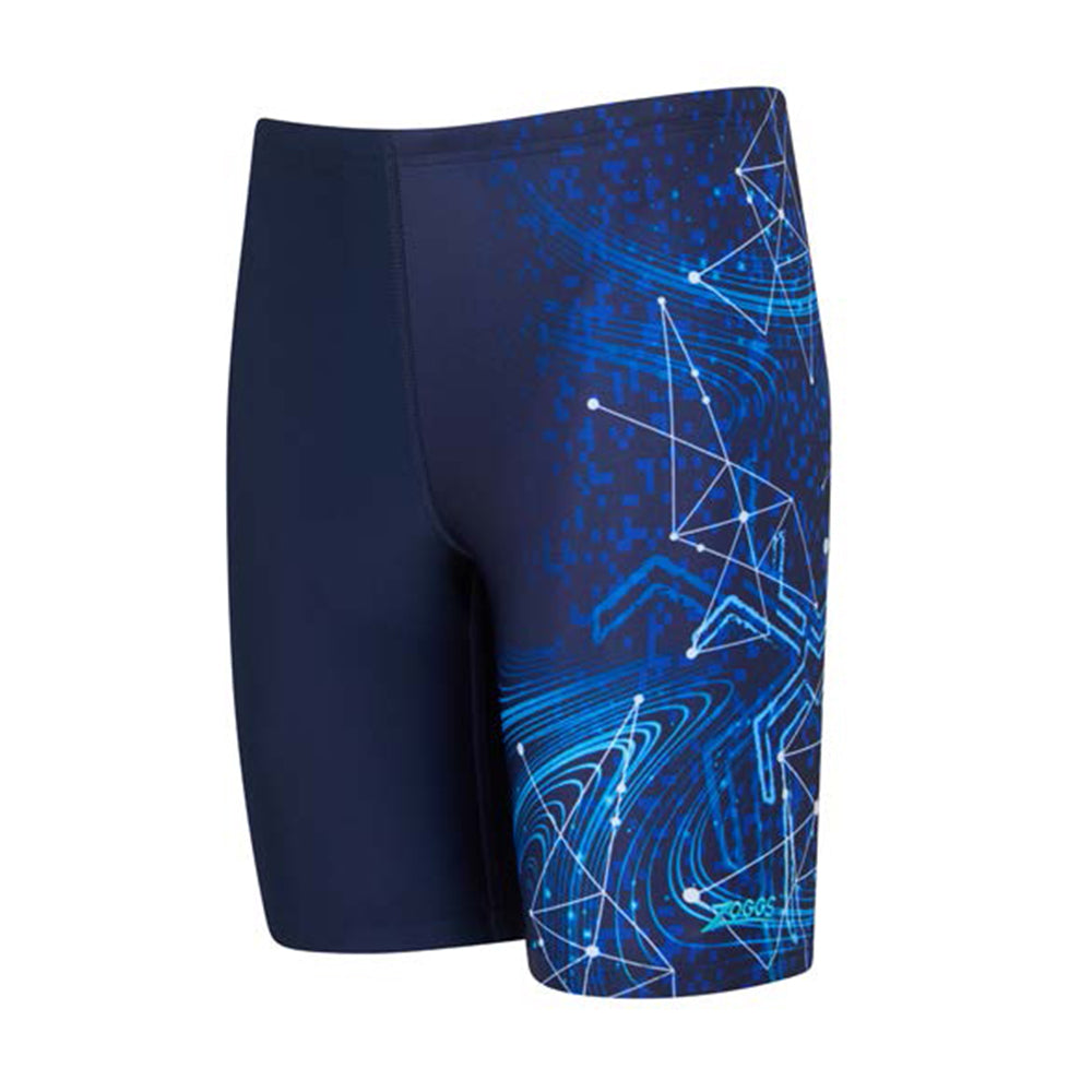 ZOGGS Boy's Mid Jammer - Spike Blue Print