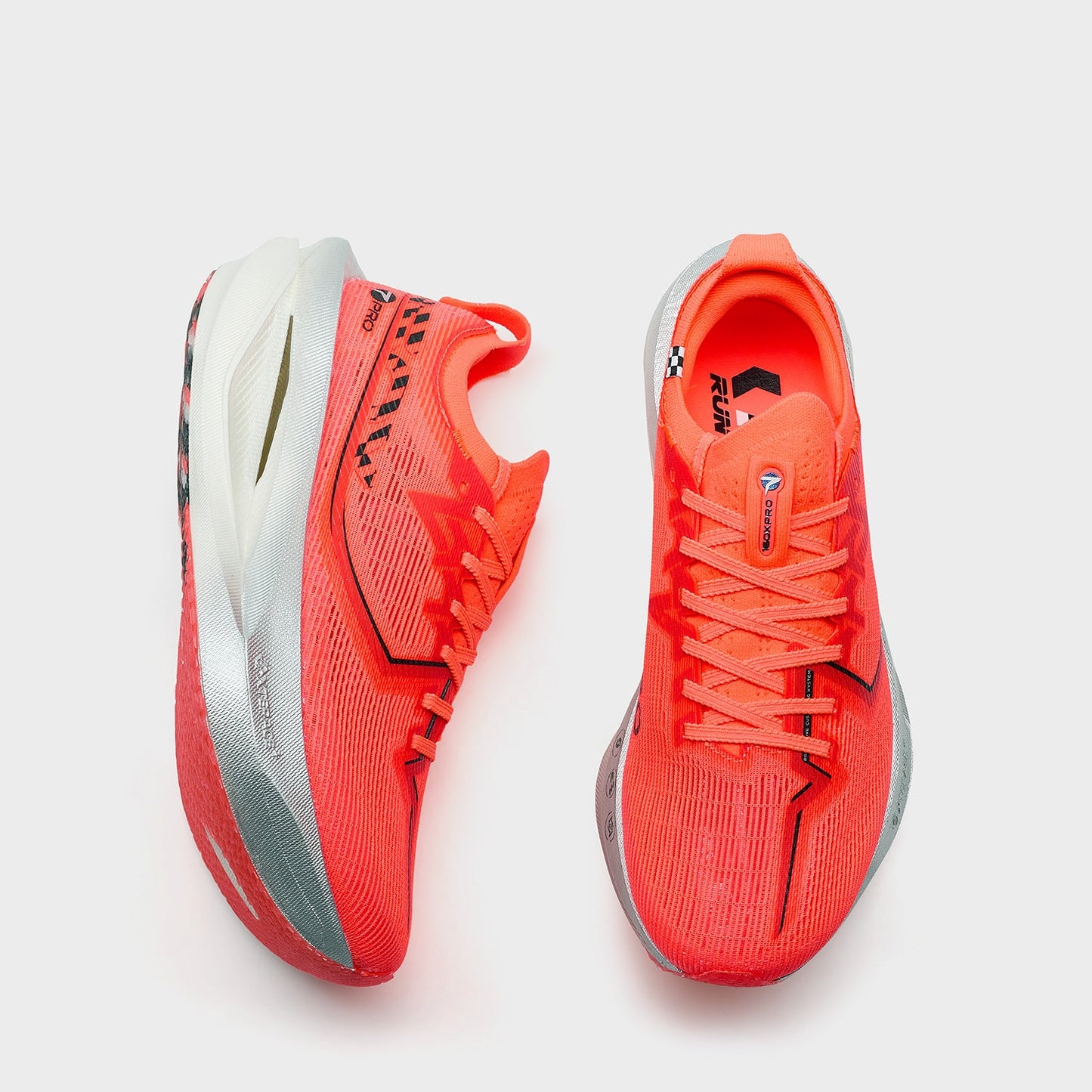 Xtep Women's 160X 7.0 PRO - Super Orange/Black