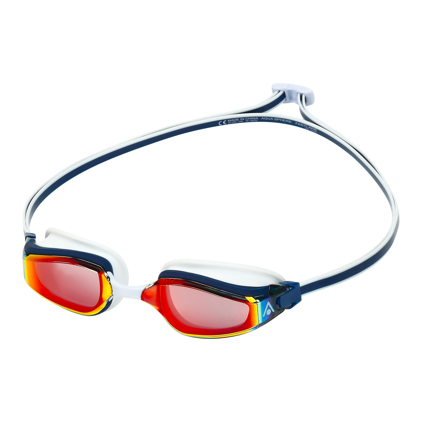 Aqua Sphere Fastlane.A1 - Navy Blue/Red - Red Titanium Mirrored