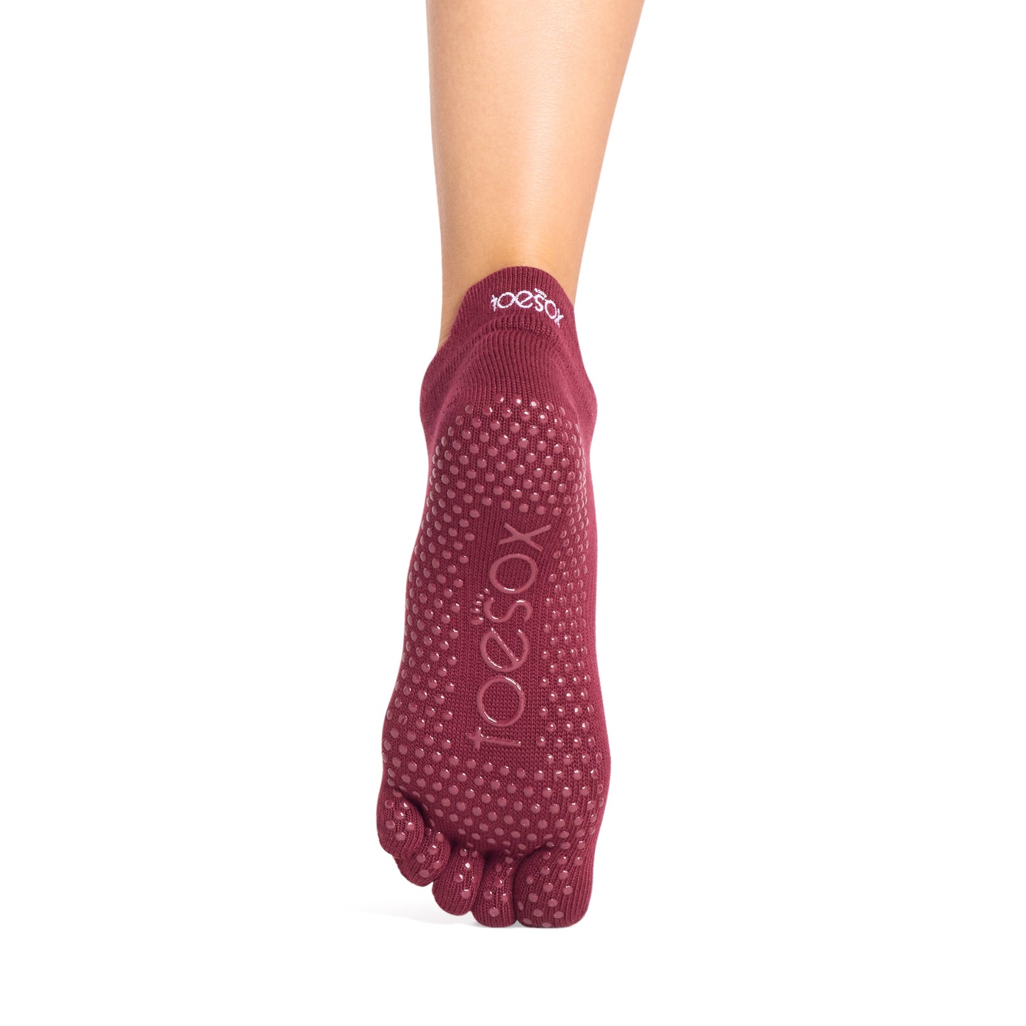 TOESOX Grip Full Toe Bellarina - Merlot