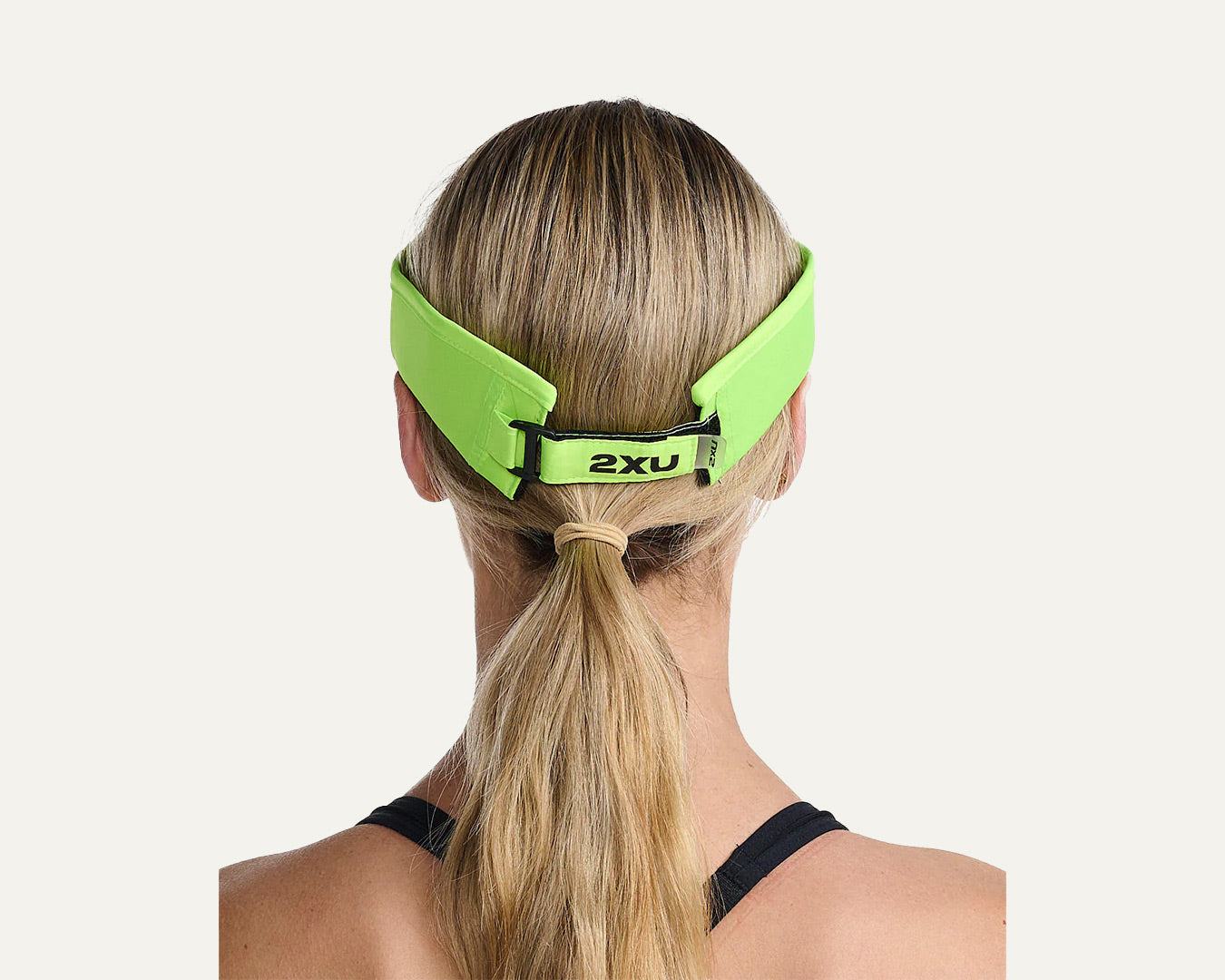 2XU Unisex's Run Visor - Volt/Black