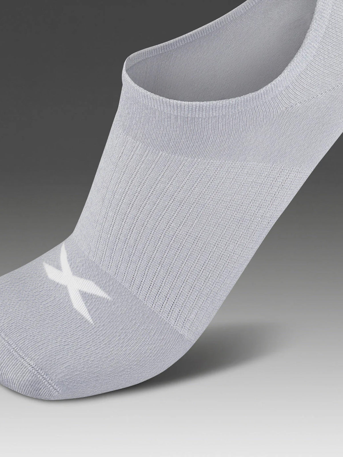 2XU Unisex's Invisible Sock 3 Pack - Three/Colour