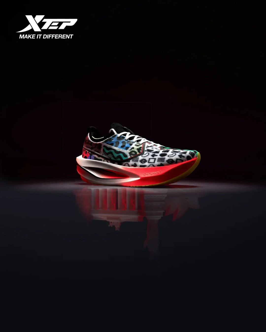 Xtep Men's 160X 7.0 PRO - Laser Red/Black