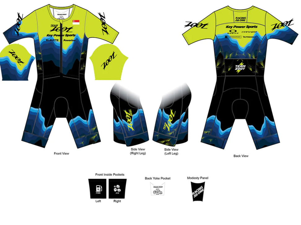 Zoot Men's Tri AERO FZ Racesuit - Team Zoot 2025
