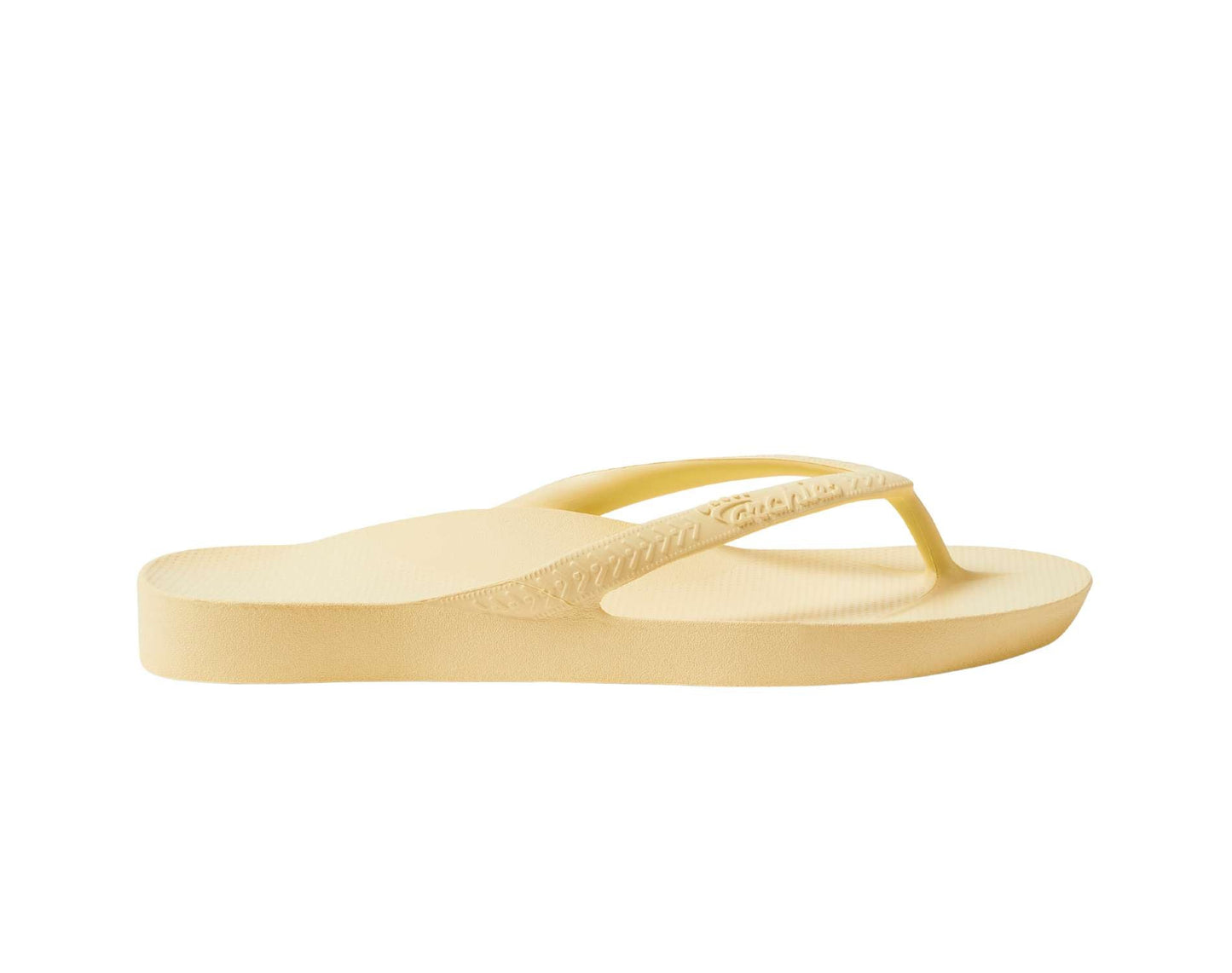 Archies Arch Support Thongs Lemon