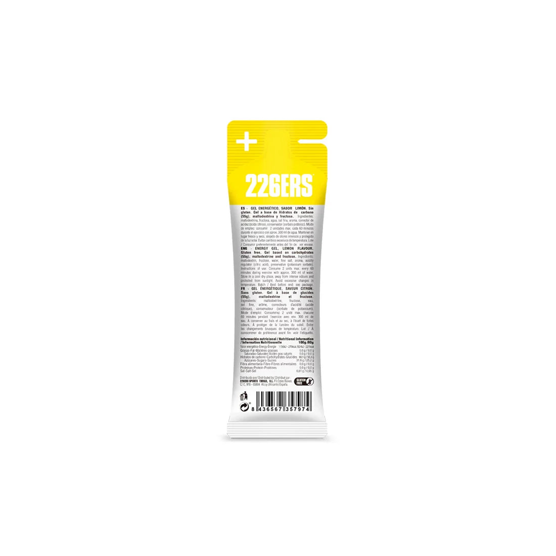 226ERS High Fructose Gel 80g - Lemon
