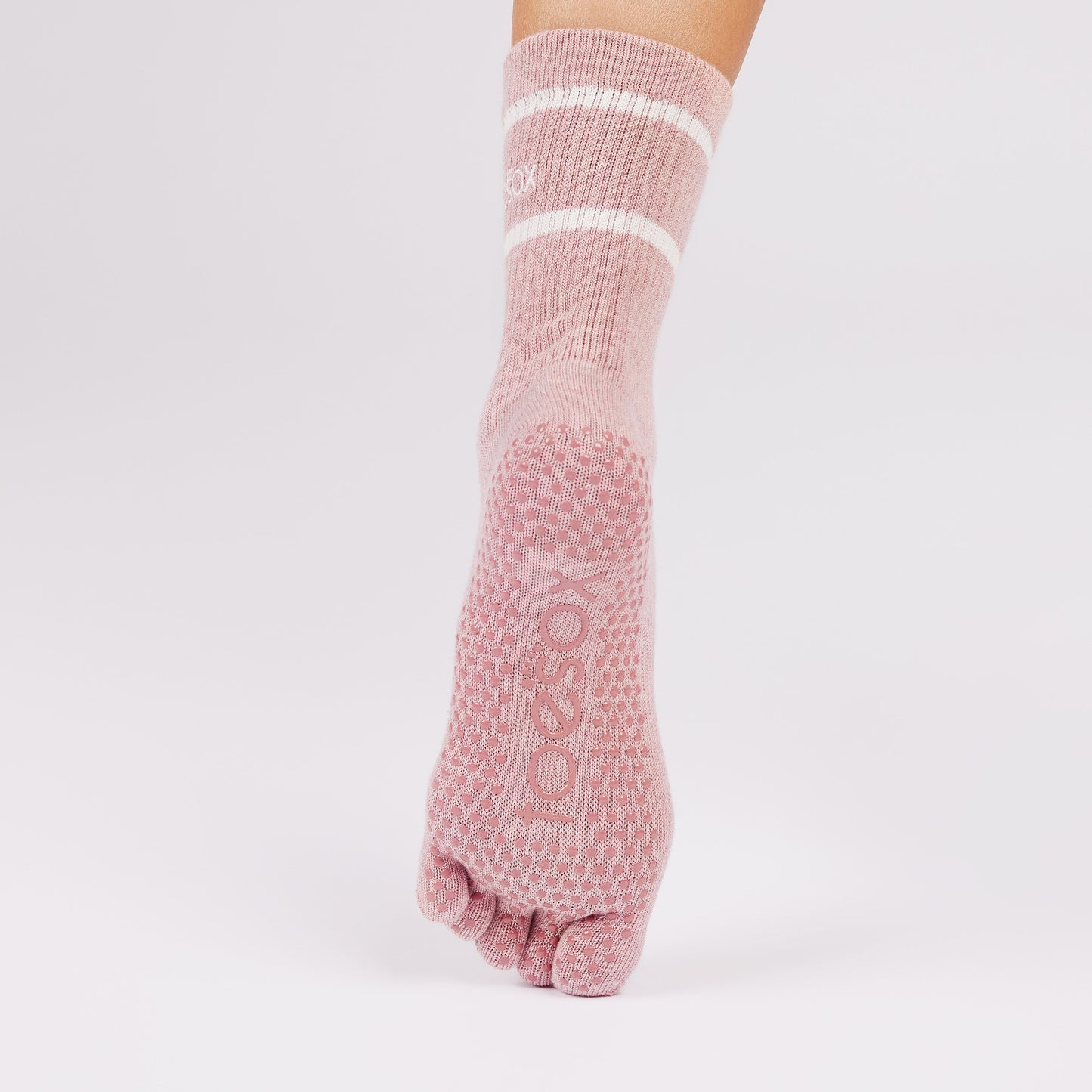 TOESOX Full Toe Crew - Camellia Heather