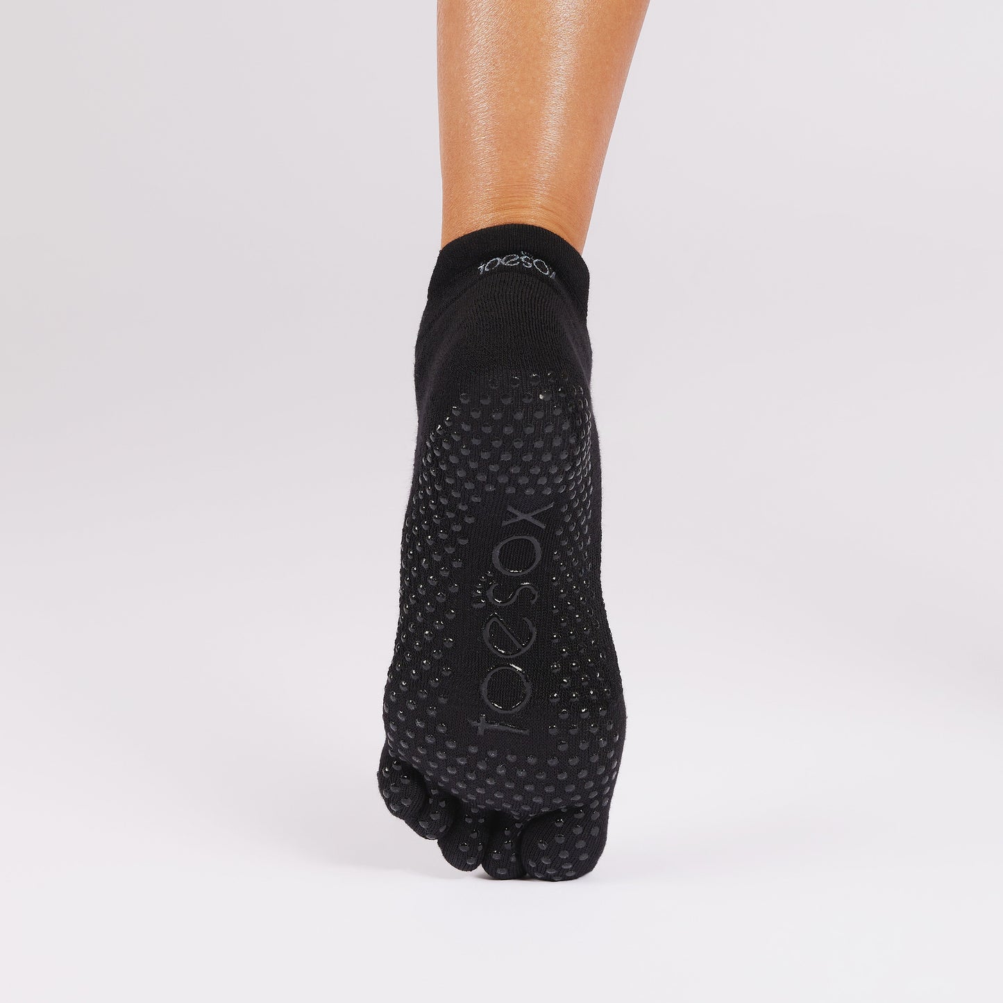 TOESOX Full Toe Ultra Fine Knit Low Rise - Mirage Stripe