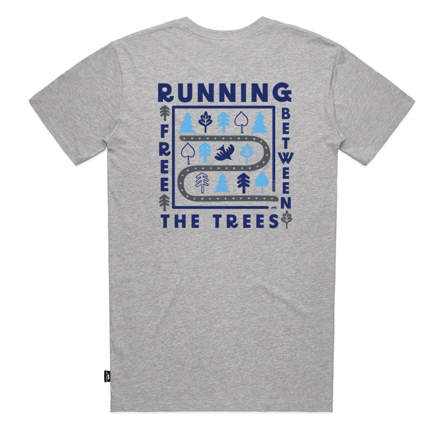 The Trail Co. Casual Tee | Grey Running Free | Unisex