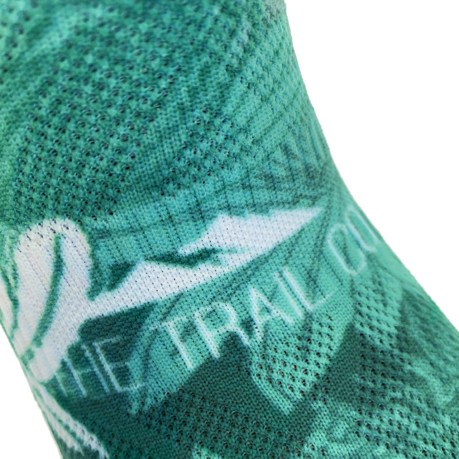 The Trail Co. Running Socks | Green Bloom