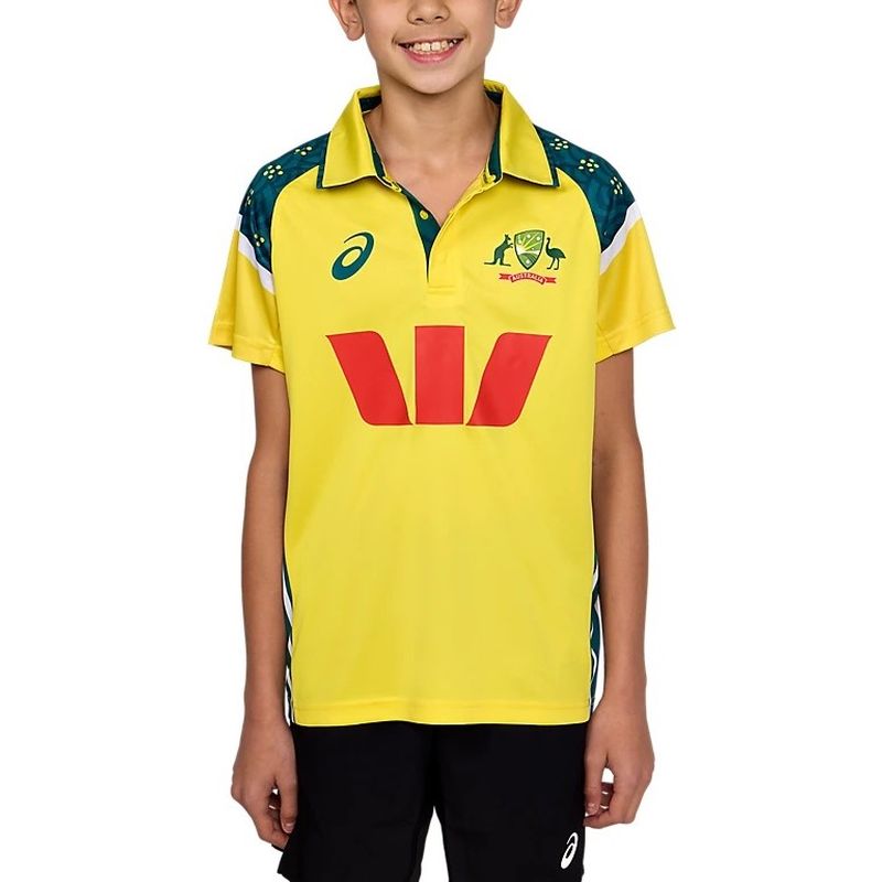 ASICS Cricket Australia Youth Replica ODI Cricket Shirt