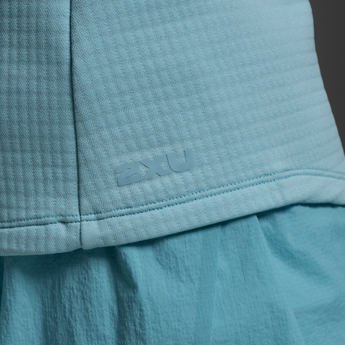 2XU Ignition Hyper-Haptic 1/4 Zip Fleece | Retro Blue / Reflective | Womens