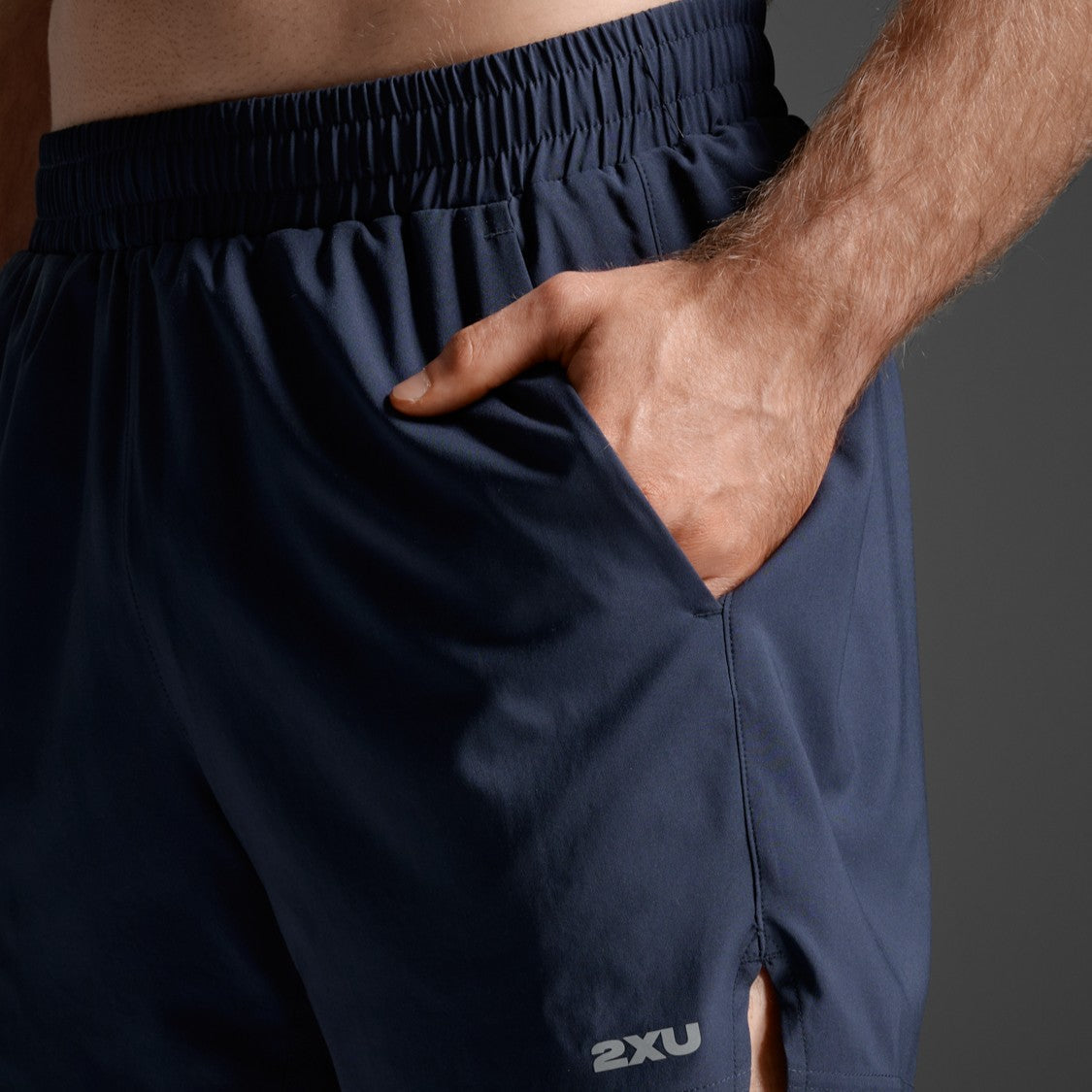 2XU Aero 5 Inch Shorts | Midnight / Silver Reflective | Mens