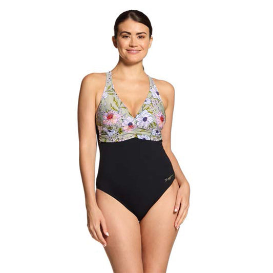 ZOGGS Women's Ruch Crossback - Freesia Print