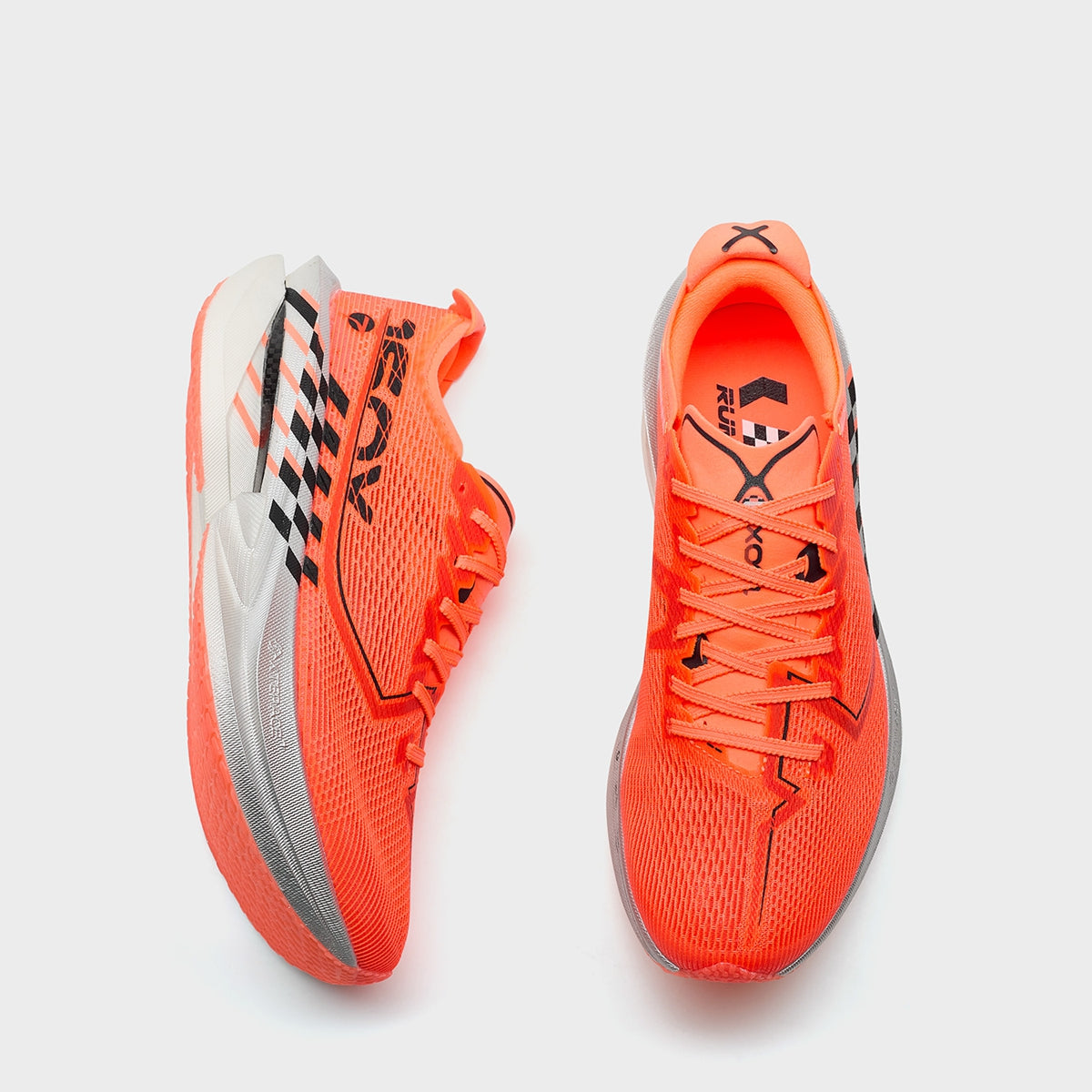 Xtep Women's 160X 7.0 - Super Orange/Black