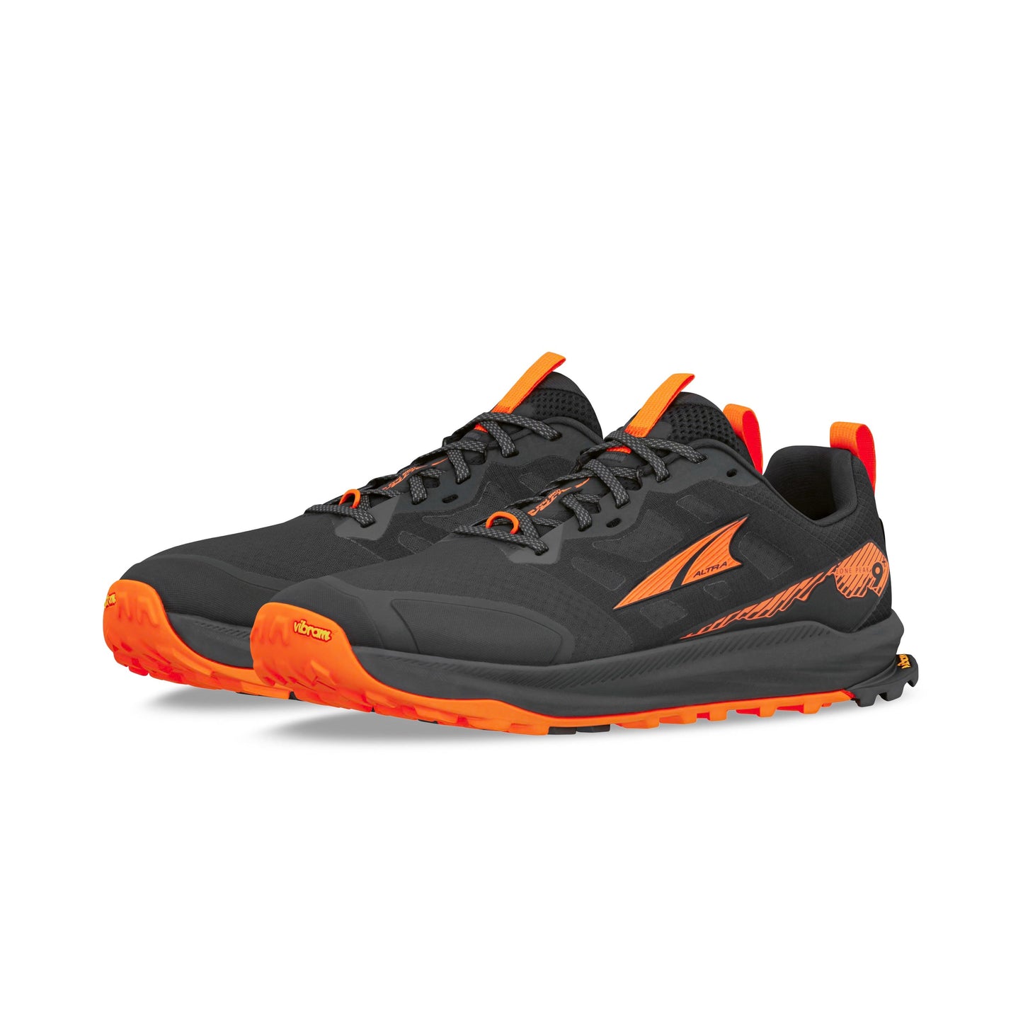 Altra Men's Lone Peak 9+ - Black/Orange