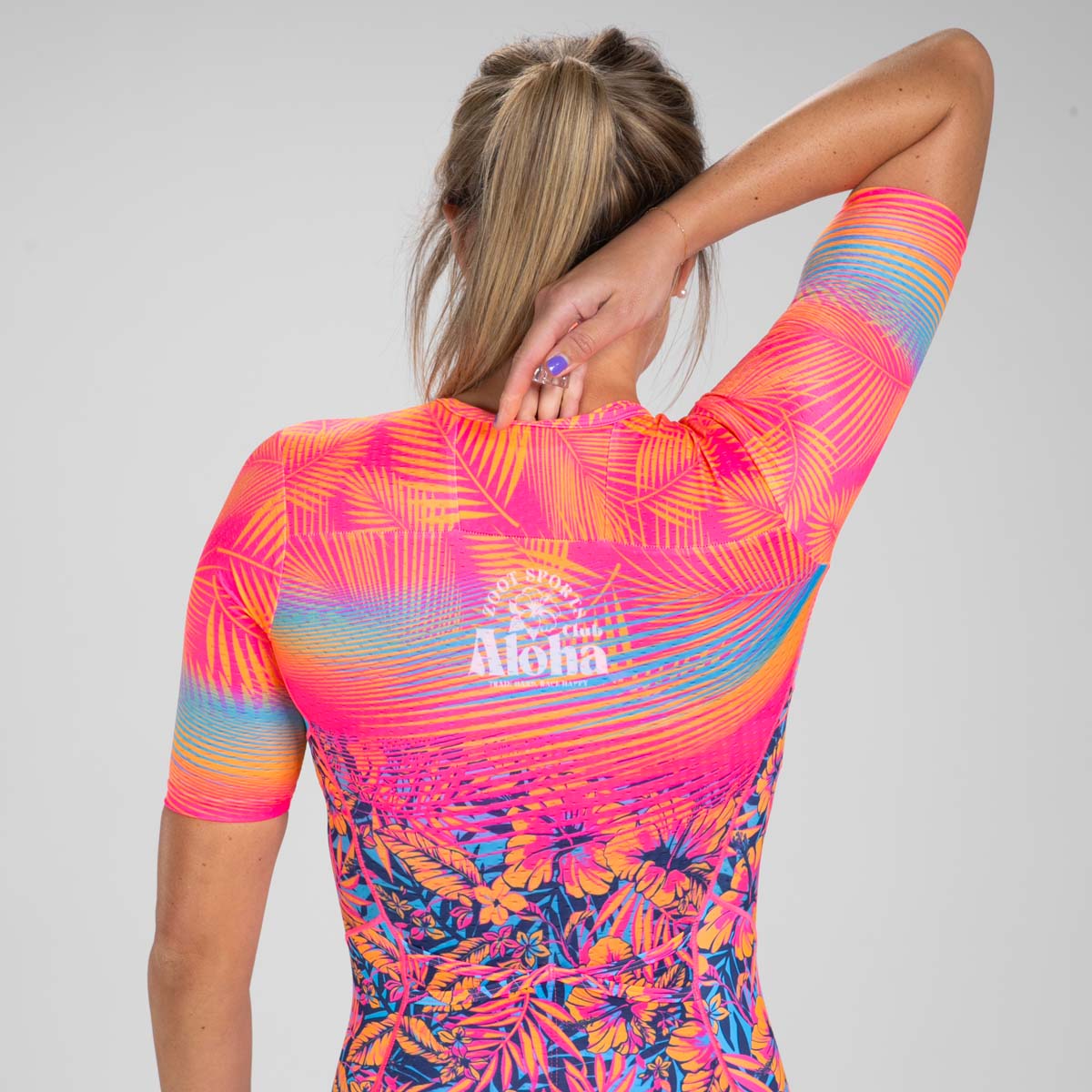ZOOT Women's Tri AERO FZ Racesuit - Club Aloha