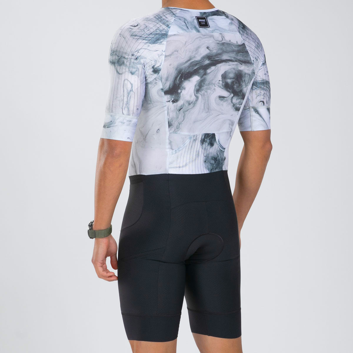 ZOOT Men's Elite Racesuit Sublimated with Side Pockets - White Hot