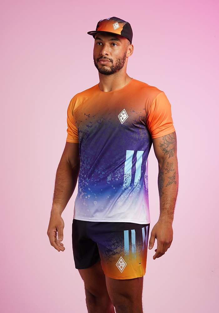 Uglow Men's UGS T-Shirt - Orange/Purple