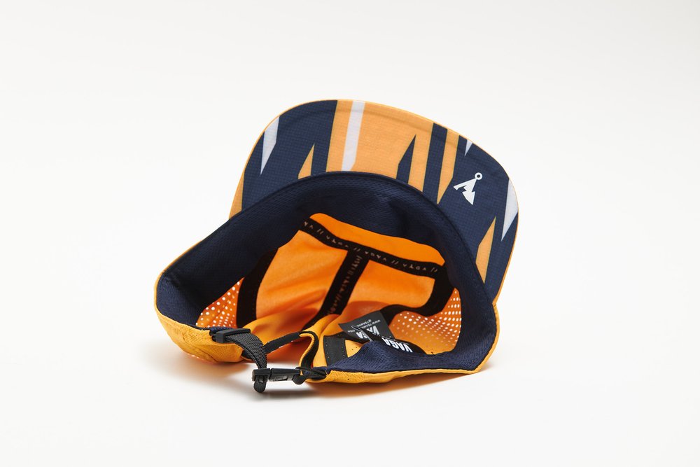 VAGA Feather Racing Cap - Yellow/Navy Blue