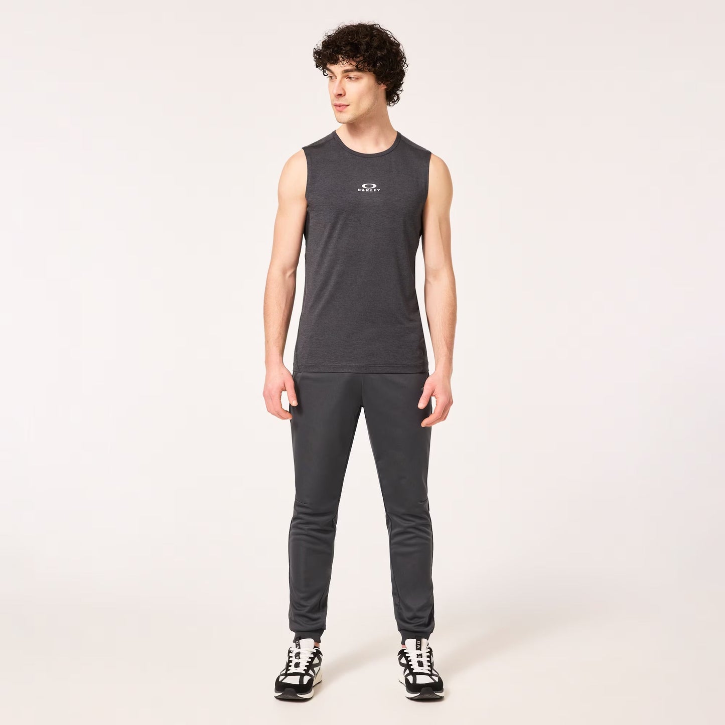 Oakley O Fit RC Sleeveless Tee - Black/Grey Heather
