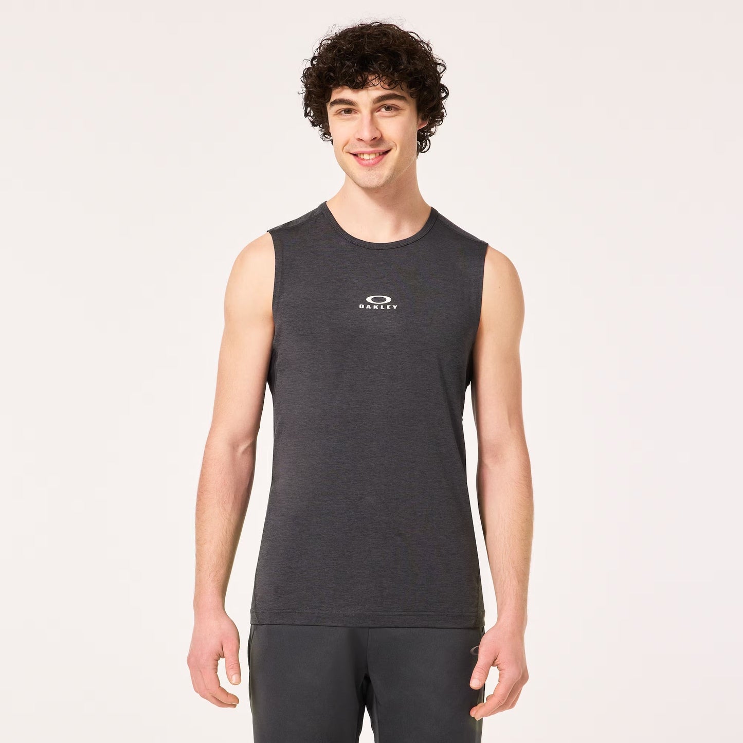Oakley O Fit RC Sleeveless Tee - Black/Grey Heather
