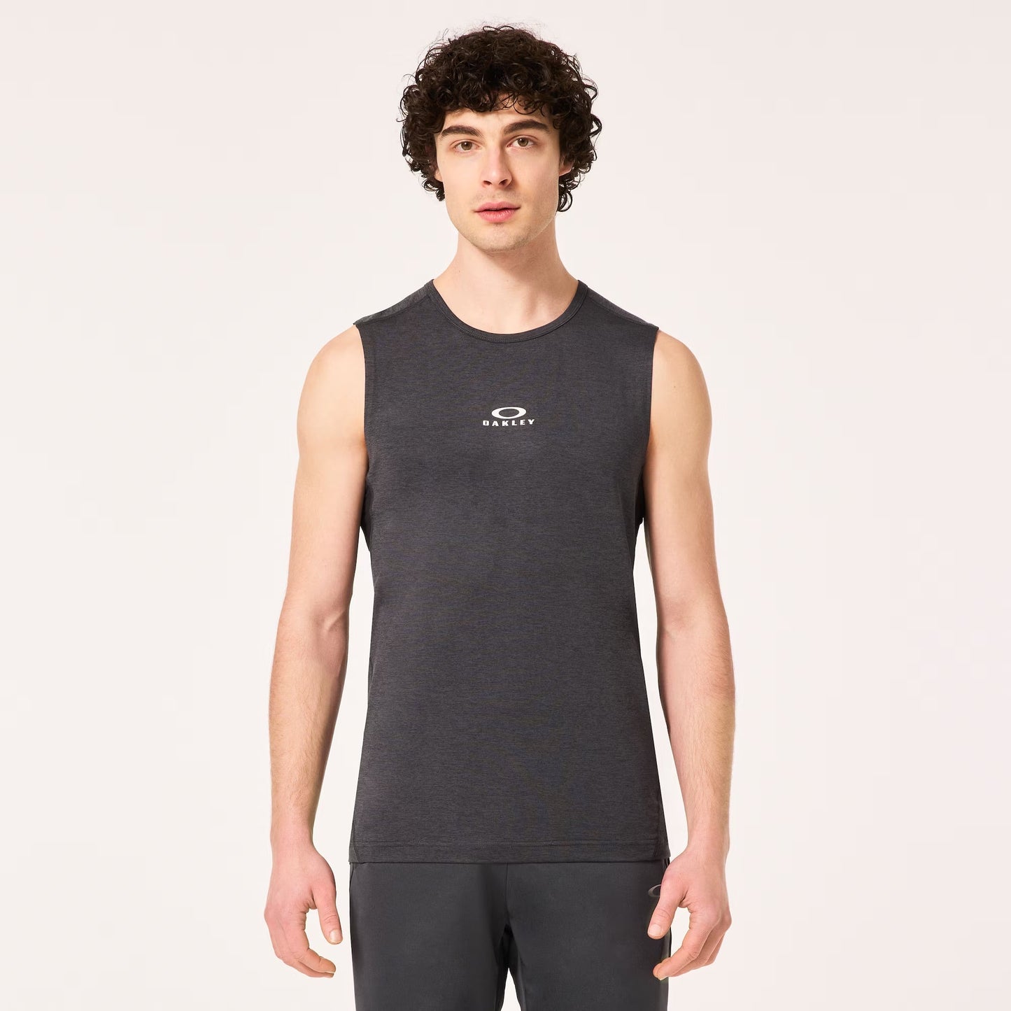 Oakley O Fit RC Sleeveless Tee - Black/Grey Heather