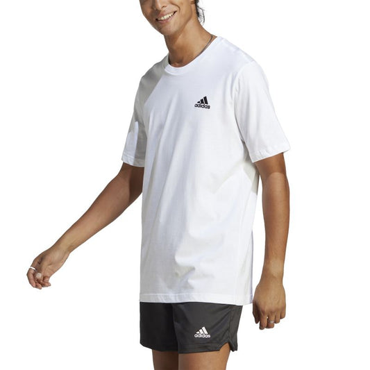 Adidas Mens Essentials Small Logo Tee