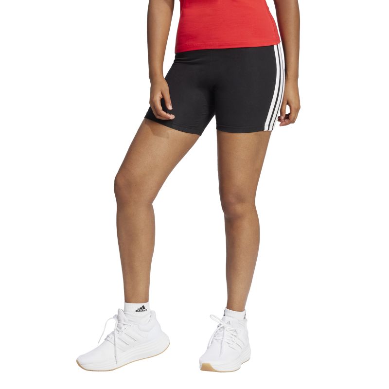 Adidas Womens Essentials 3-Stripes High Waisted Biker Shorts