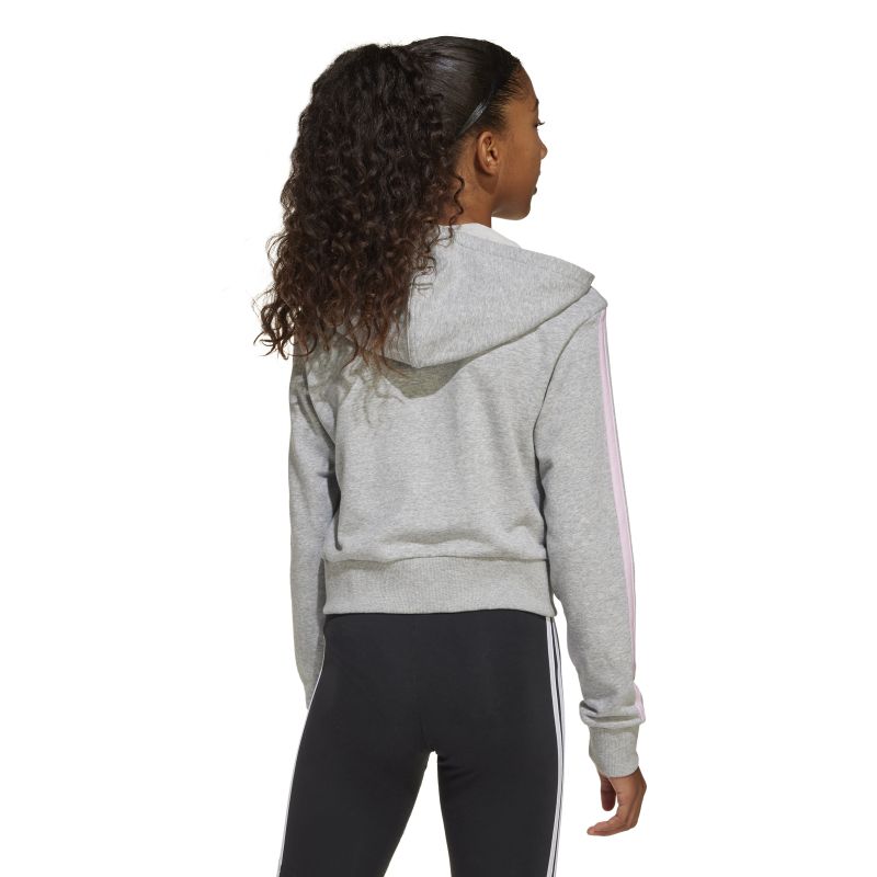 Adidas Girls Essentials 3-Stripes Fleece Hoodie