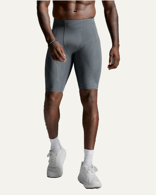 2XU Men's Light Speed Compression Shorts - Turbulence/Black Reflective