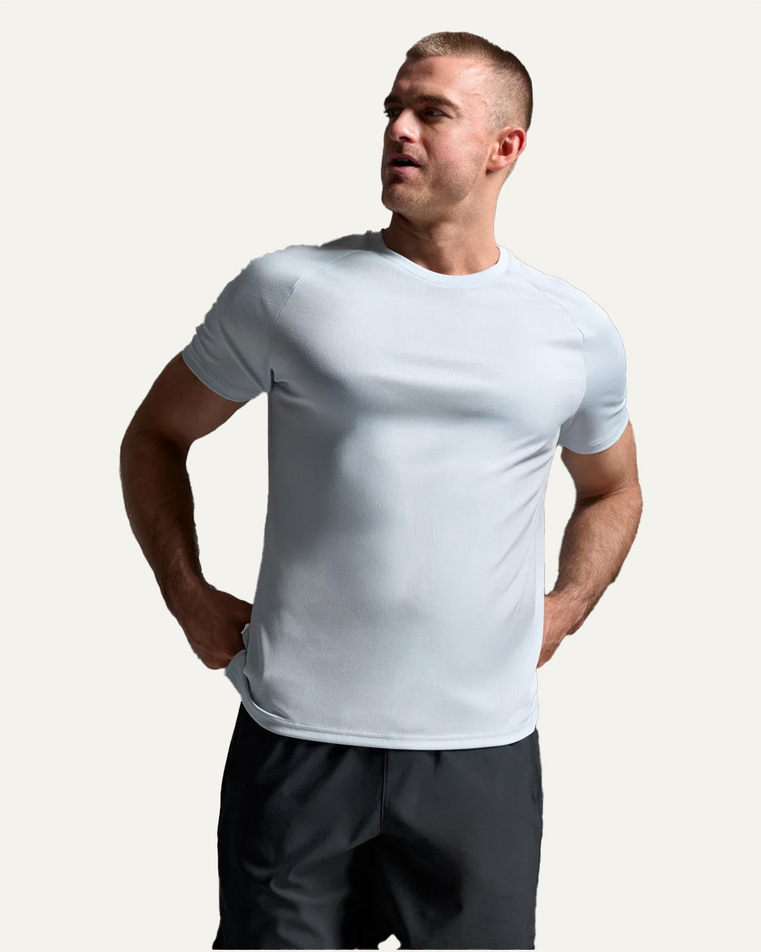 2XU Men's Aero Mesh Tee - Moonstone/Black Reflective