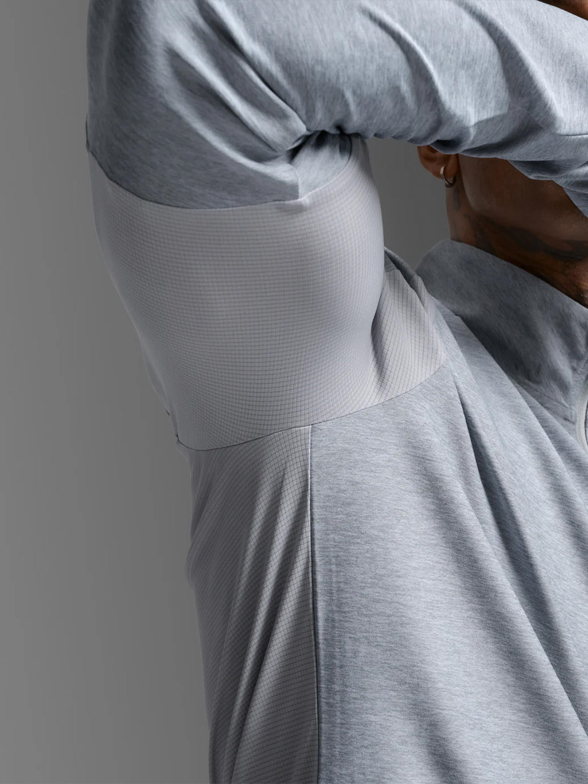 2XU Men's Aero 1/2 Zip - Weathervane/Black Reflective