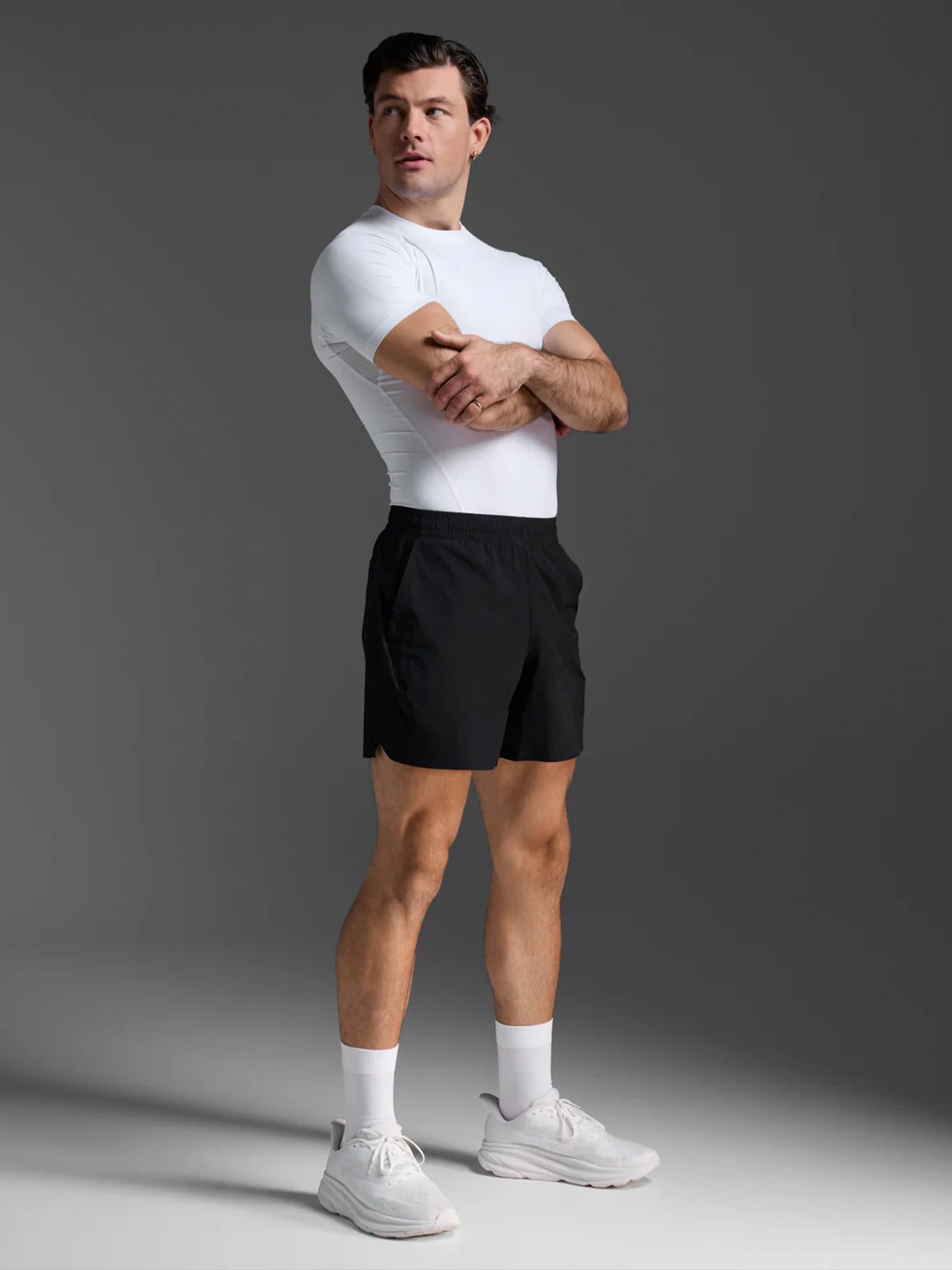 2XU Men's Core Compression Short Sleeve - White/No Logo