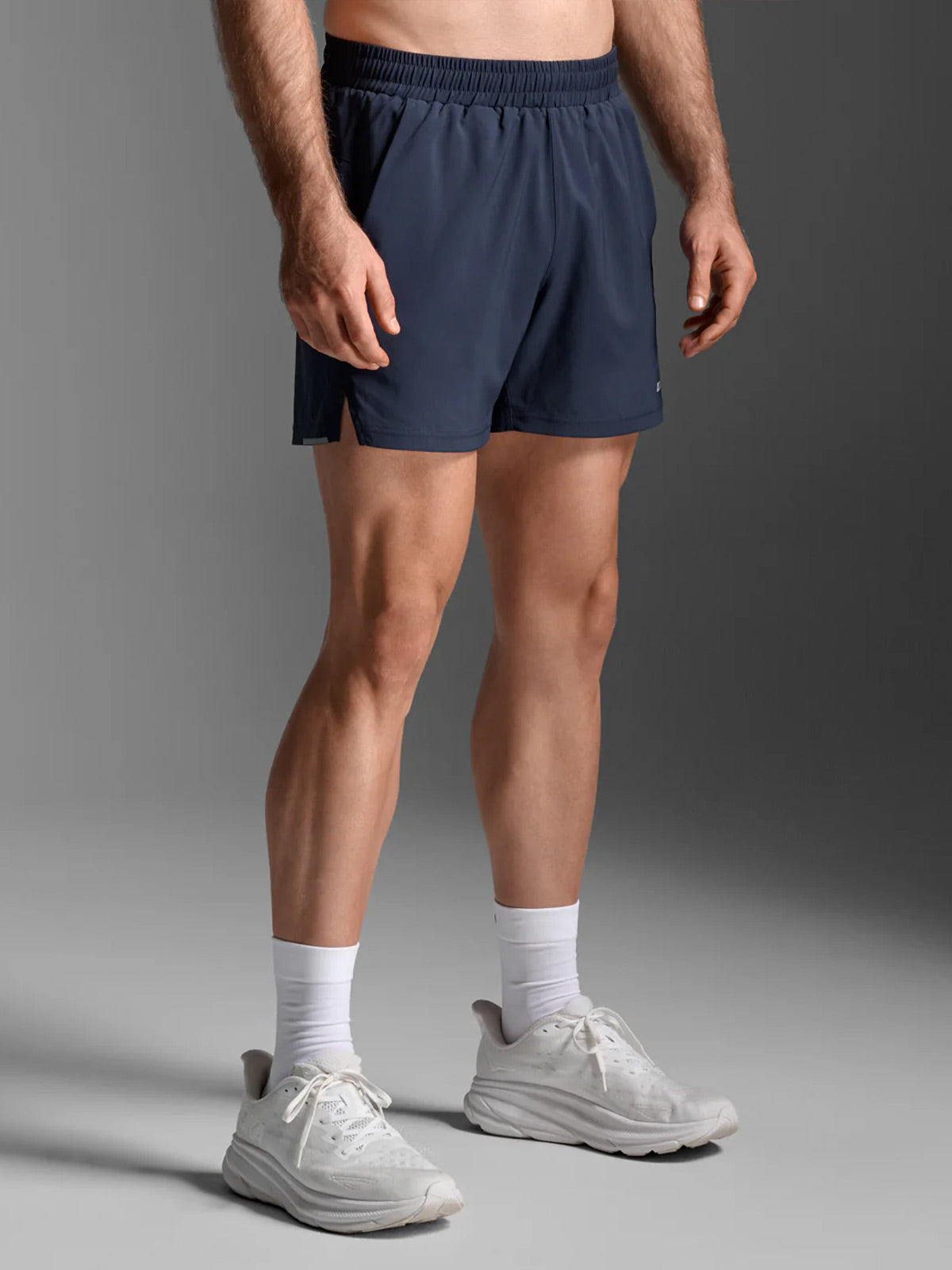 2XU Men's Aero 5 Inch Shorts - Midnight/Silver Reflective