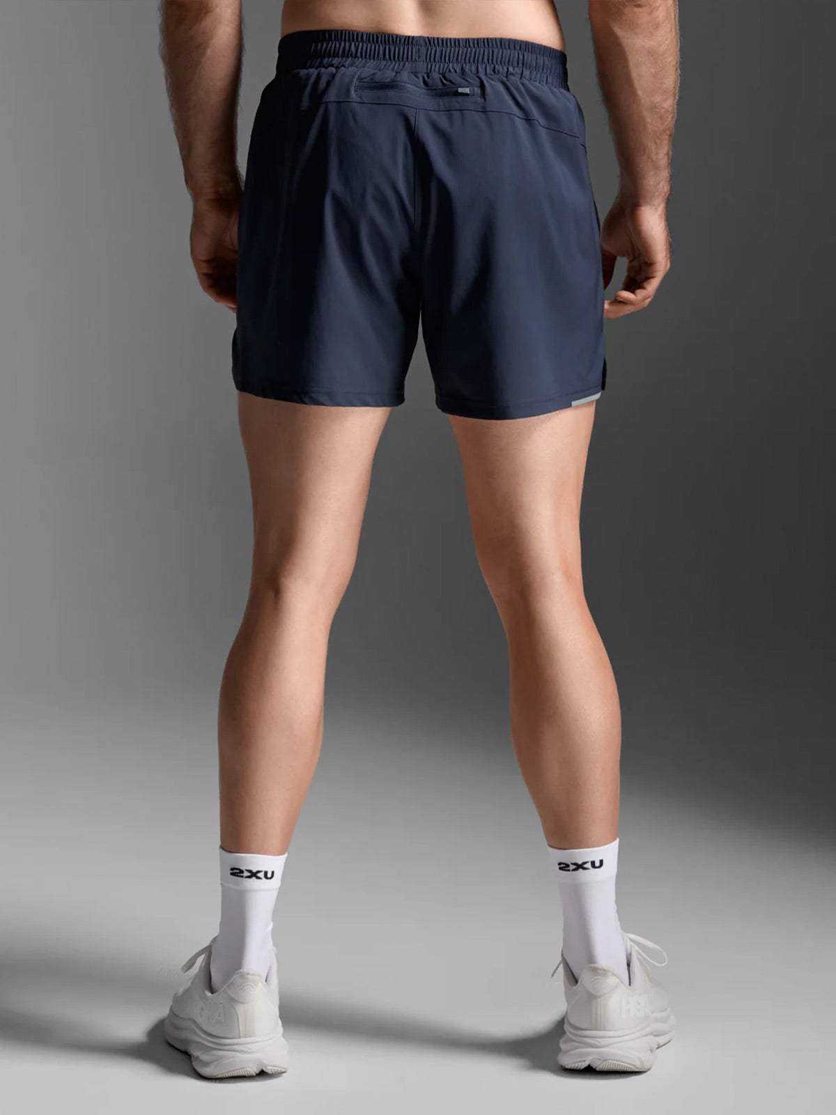 2XU Men's Aero 5 Inch Shorts - Midnight/Silver Reflective
