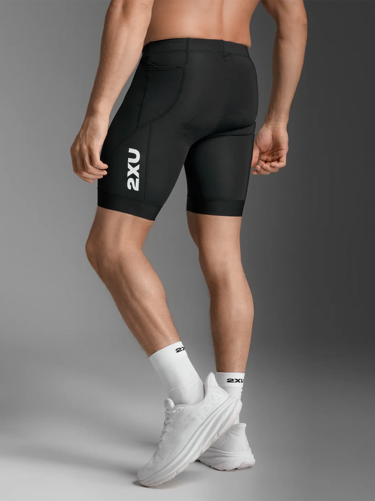 2XU Men's Core Tri 8inch Shorts - Black/White