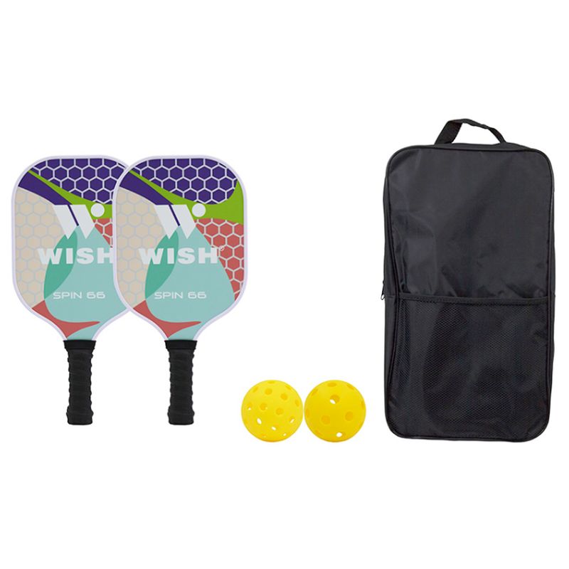 Wish Spin 66 Fibreglass 2 Player Pickleball Set