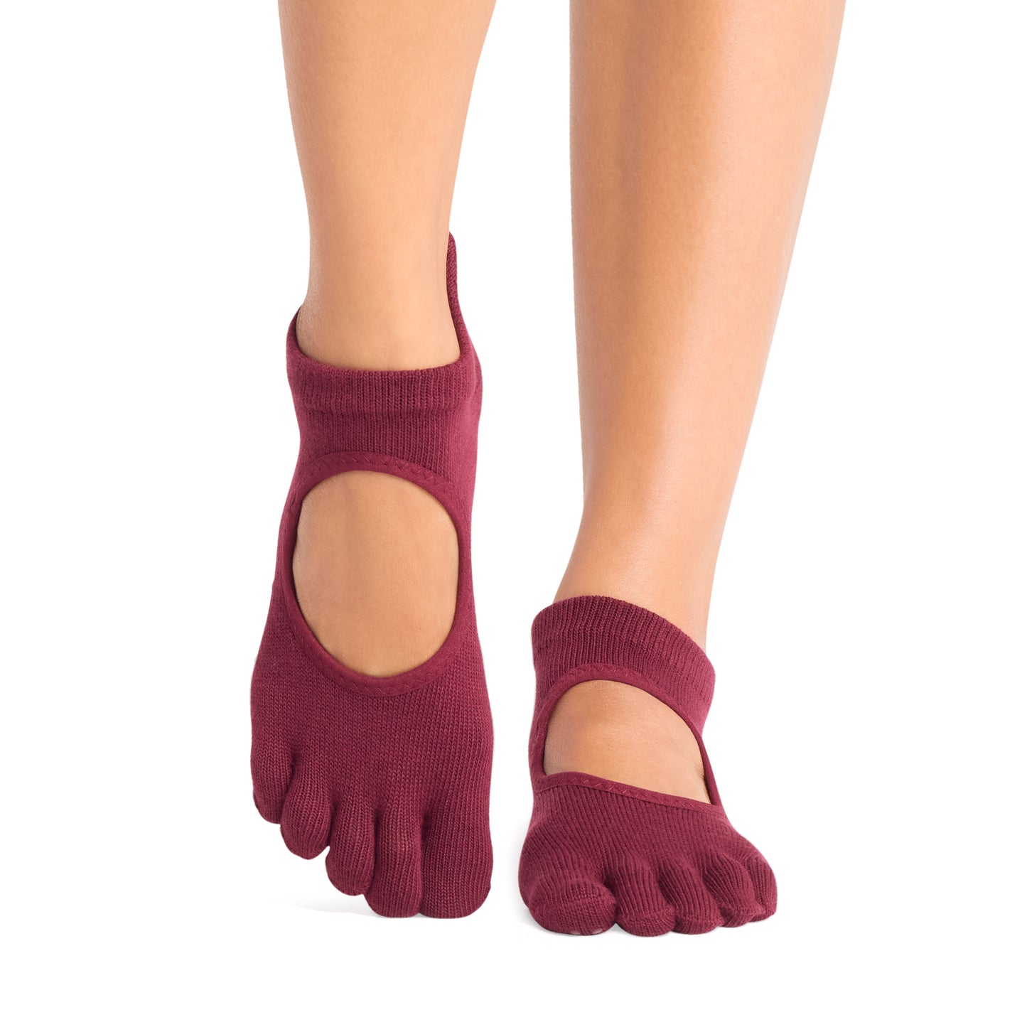 TOESOX Grip Full Toe Bellarina - Merlot