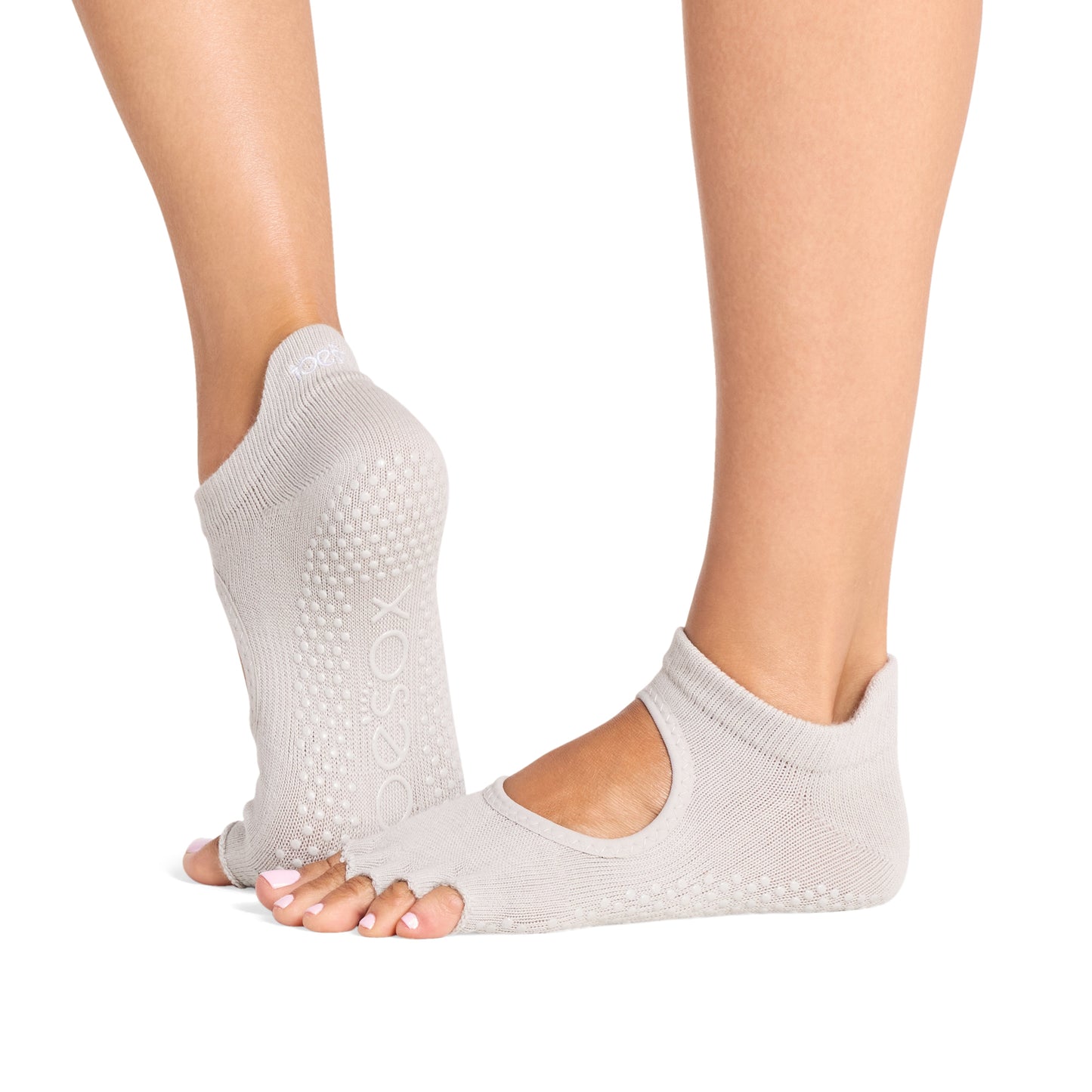 TOESOX Grip Half Toe Bellarina - Dove