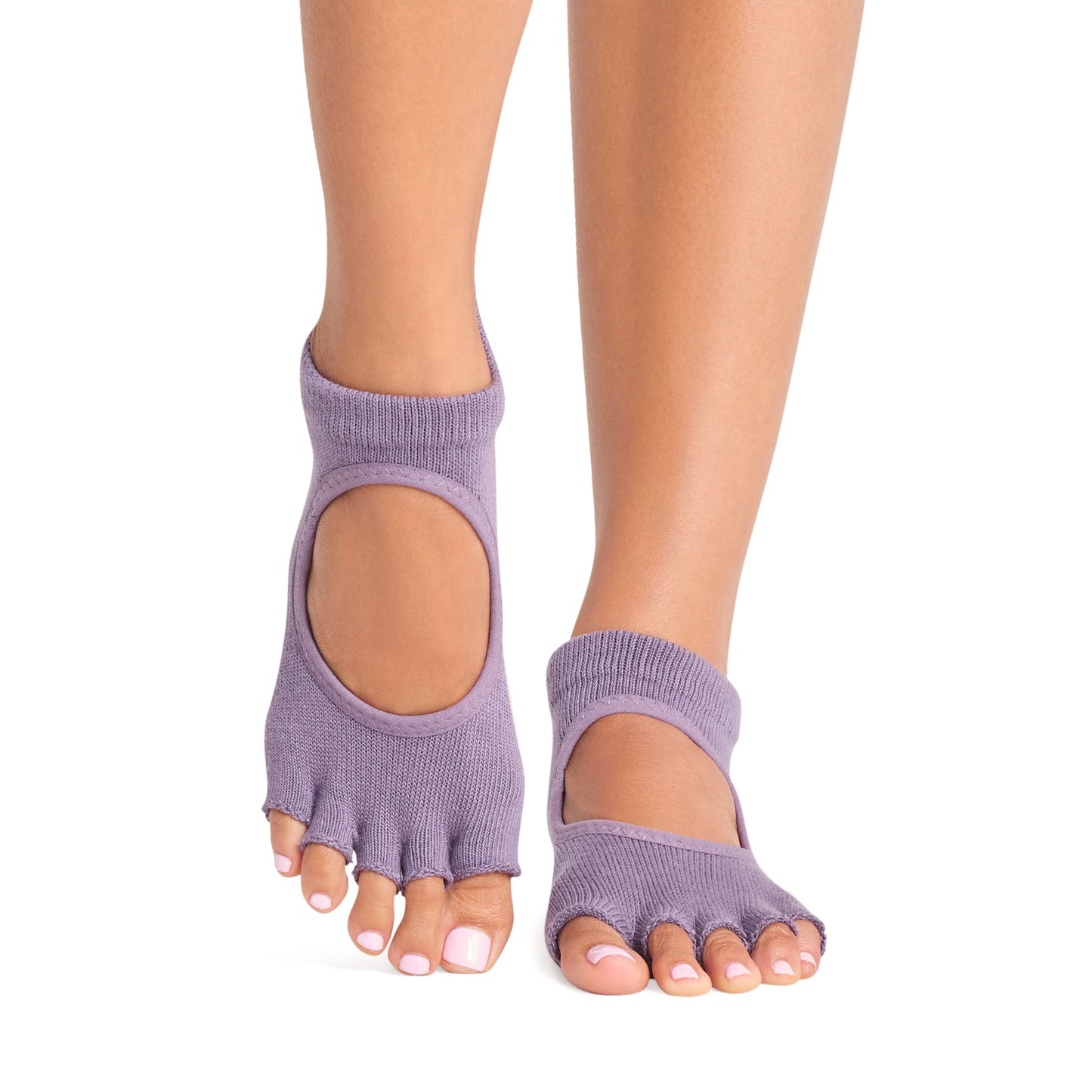 TOESOX Grip Half Toe Bellarina - Pebble