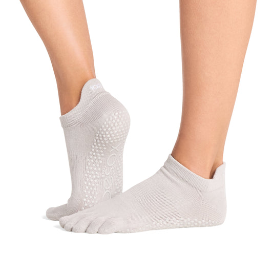 TOESOX Grip Full Toe Low Rise - Dove