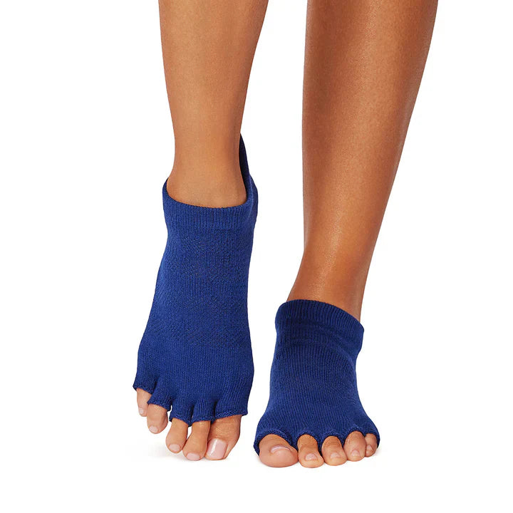 TOESOX Grip Half Toe Low Rise - Deep Navy