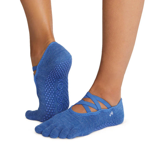 TOESOX Grip Full Toe Elle - Royal Blue