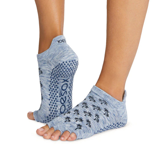 TOESOX Grip Half Toe Low Rise - Deep Sea