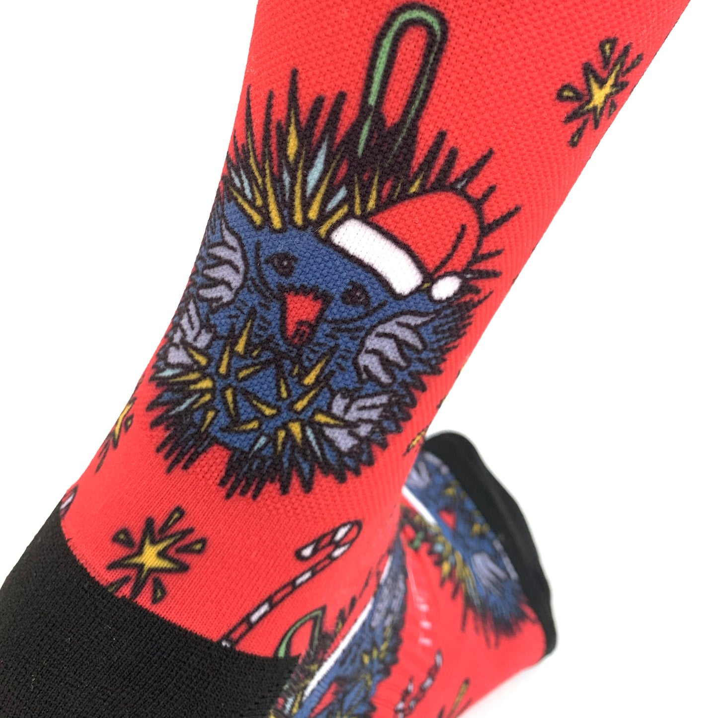 The Trail Co. Running Socks | Christmas Echidna Red