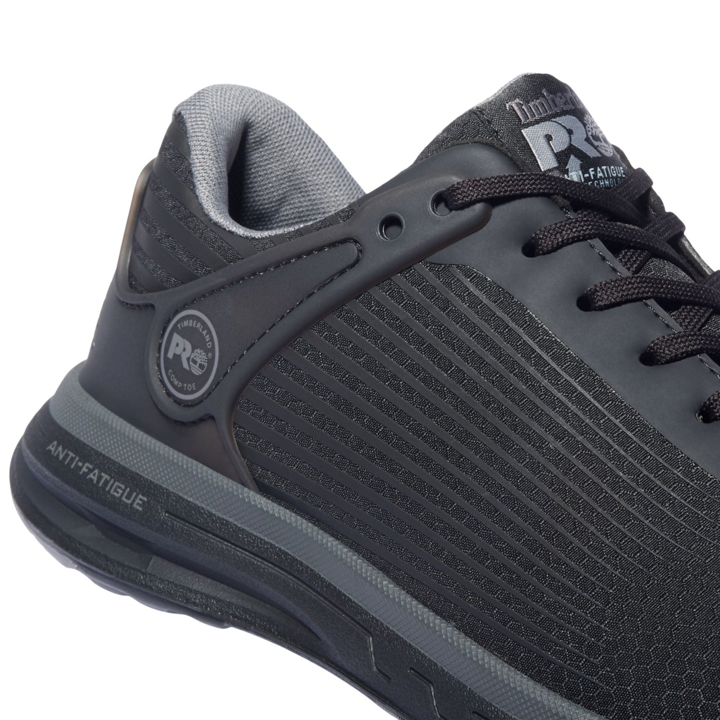 Timberland PRO Men's TB0A2238 Drivetrain Black Grey Composite Toe Work Shoes