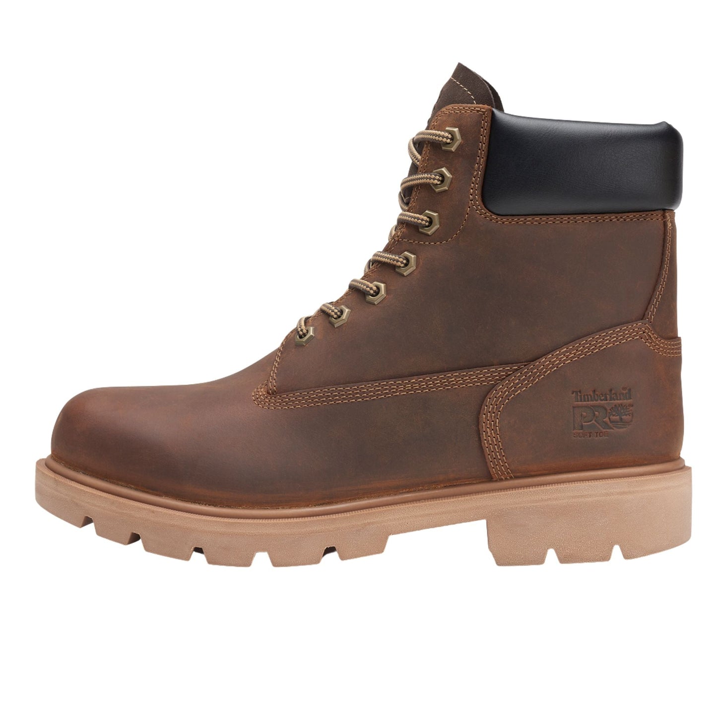 Timberland PRO Men's TB0A63EQ 6IN Sawhorse Brown Full Grain Soft Toe Work Boots