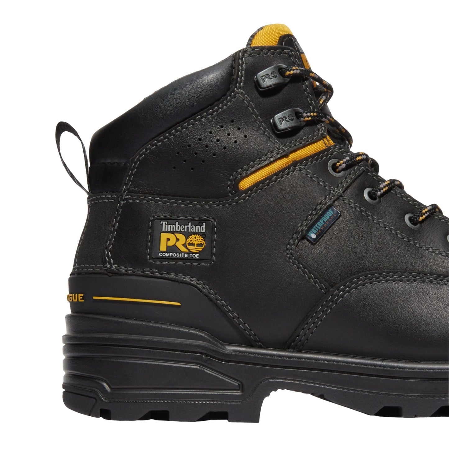 Timberland PRO Men's TB1A451G 6IN Magnitude Black Waterproof Composite Toe Work Boots