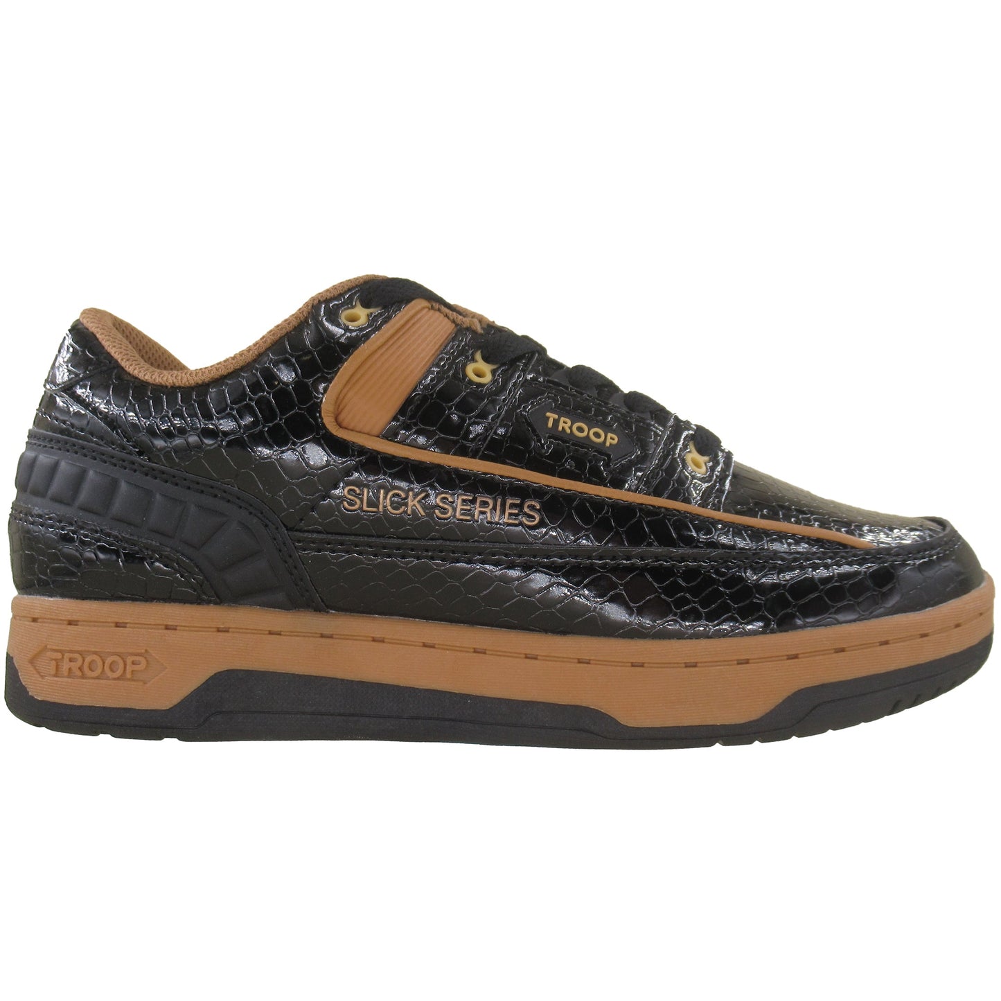 Troop Men's Slick Series Patent Leather Retro Casual Shoes